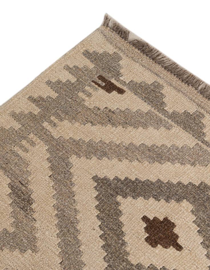 Detail image of  6' 6 x 10' 3  Hand Woven Kilim Maymana Wool Rug