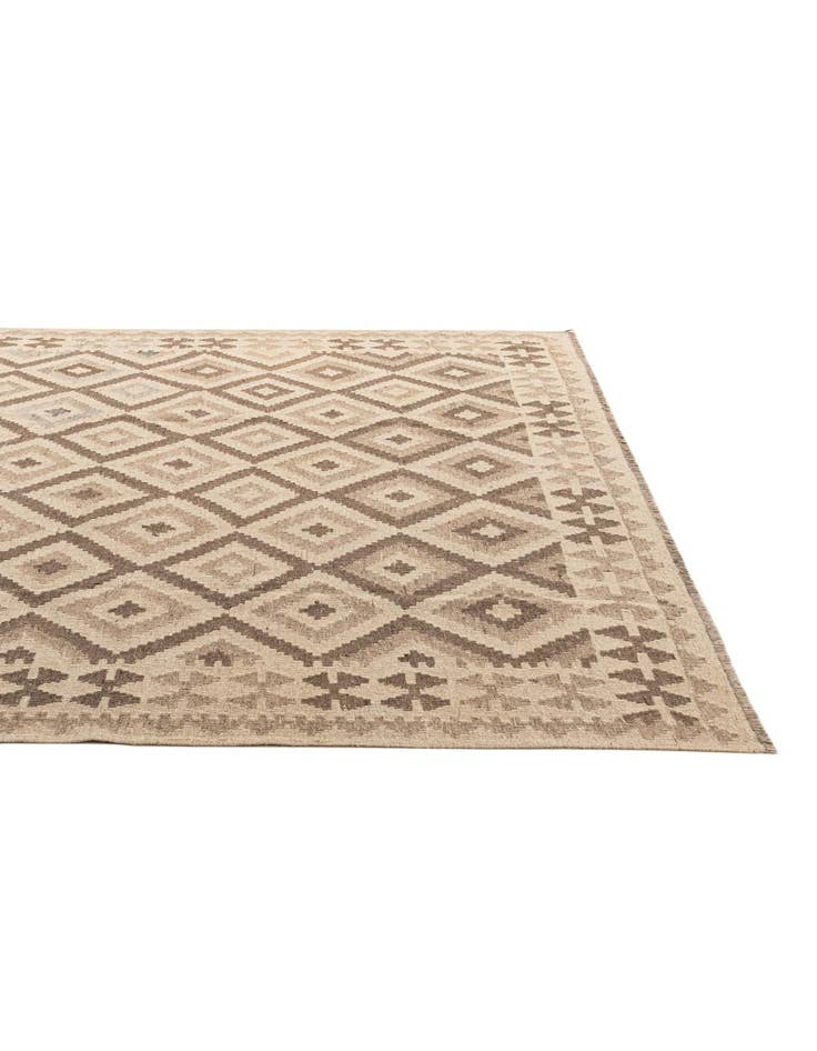 Detail image of  7' 3 x 9' 7  Hand Woven Kilim Maymana Wool Rug