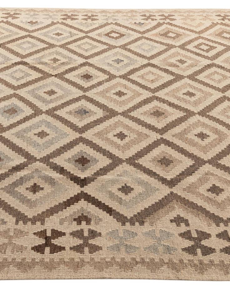 Detail image of  7' 3 x 9' 7  Hand Woven Kilim Maymana Wool Rug