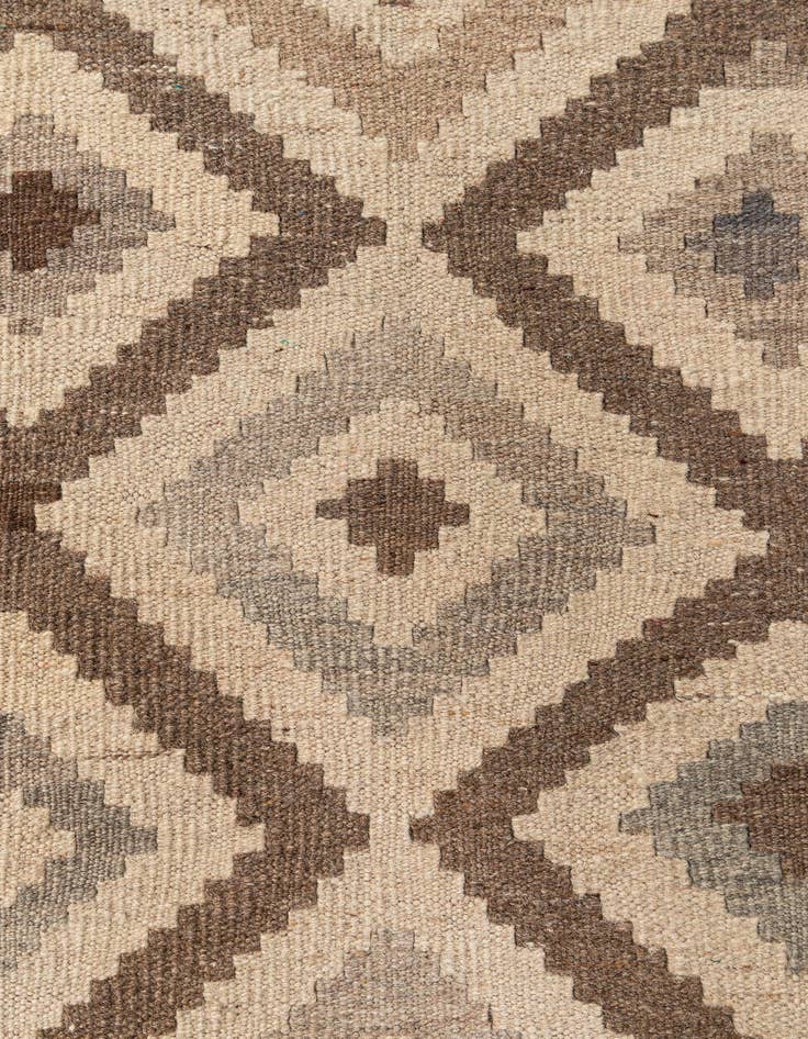 Detail image of  7' 3 x 9' 7  Hand Woven Kilim Maymana Wool Rug