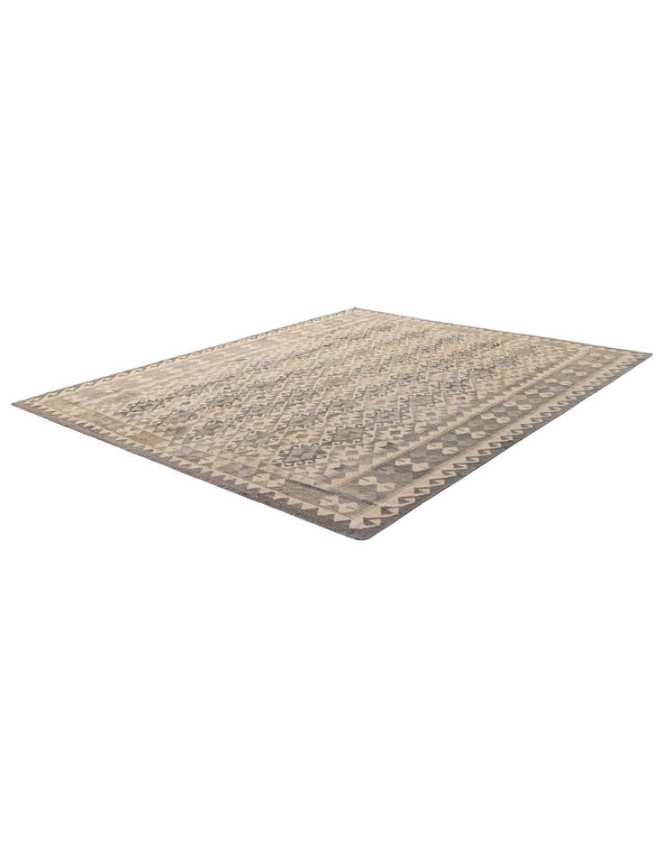 Detail image of  7' 3 x 9' 8  Hand Woven Kilim Maymana Wool Rug