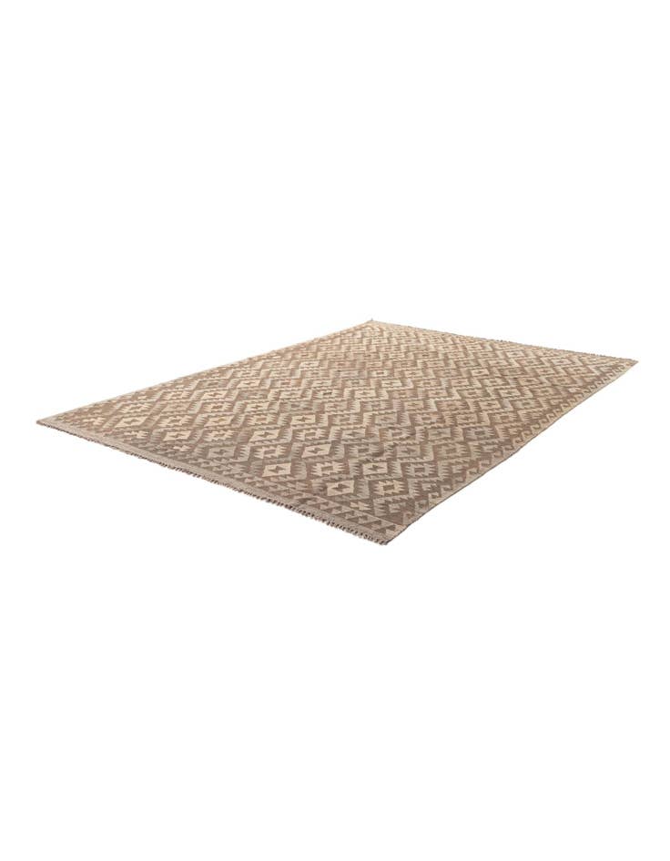 Detail image of  6' 10 x 10' 1  Hand Woven Kilim Maymana Wool Rug