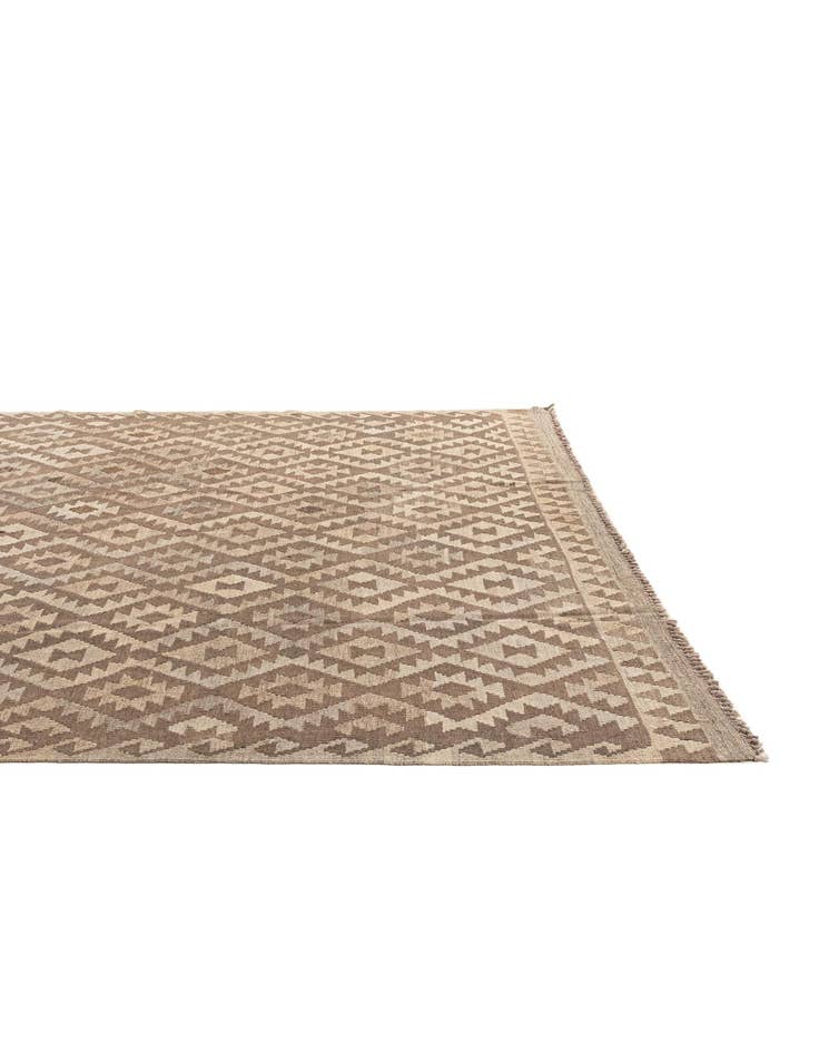 Detail image of  6' 10 x 10' 1  Hand Woven Kilim Maymana Wool Rug