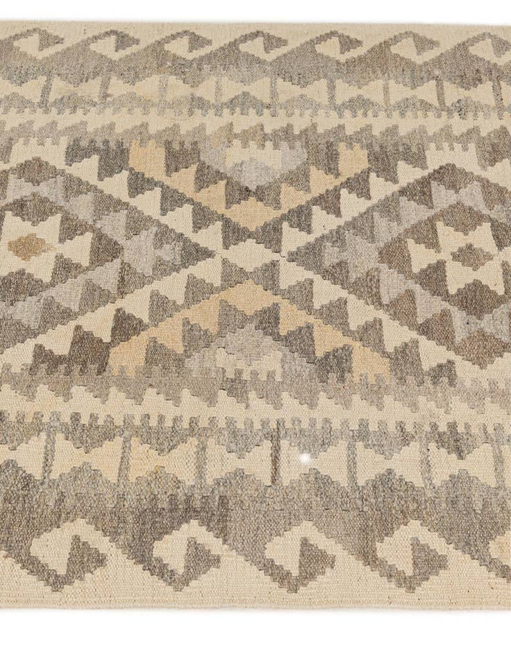 Detail image of  3' 4 x 5' 1  Hand Woven Kilim Maymana Wool Rug