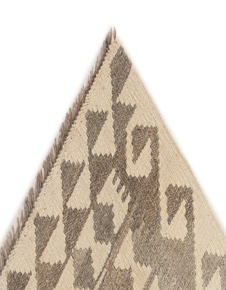 Detail image of  3' 4 x 5' 1  Hand Woven Kilim Maymana Wool Rug