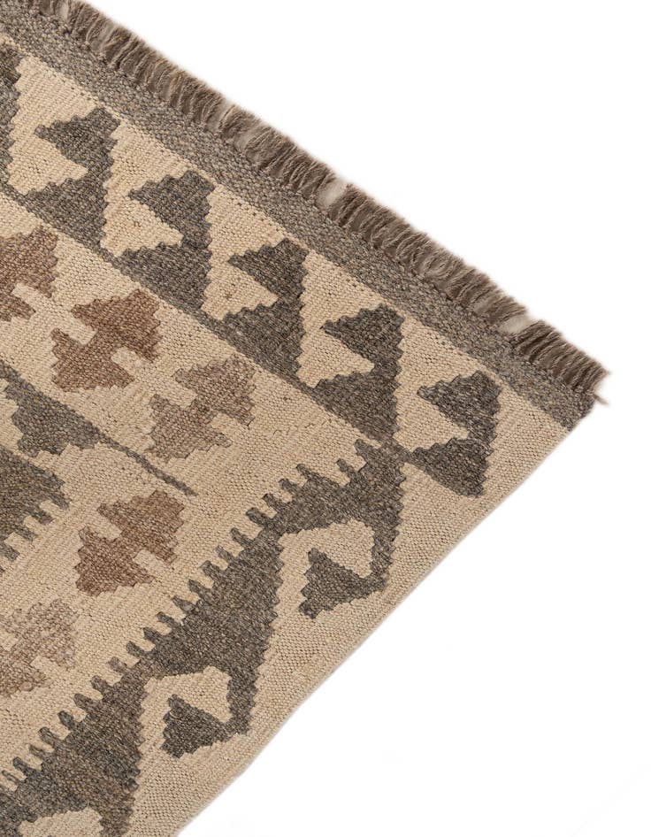 Detail image of  3' 7 x 5' 2  Hand Woven Kilim Maymana Wool Rug