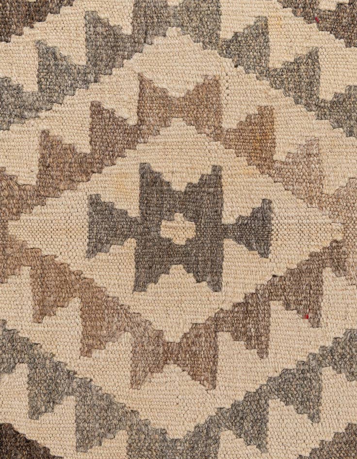 Detail image of  3' 7 x 5' 2  Hand Woven Kilim Maymana Wool Rug