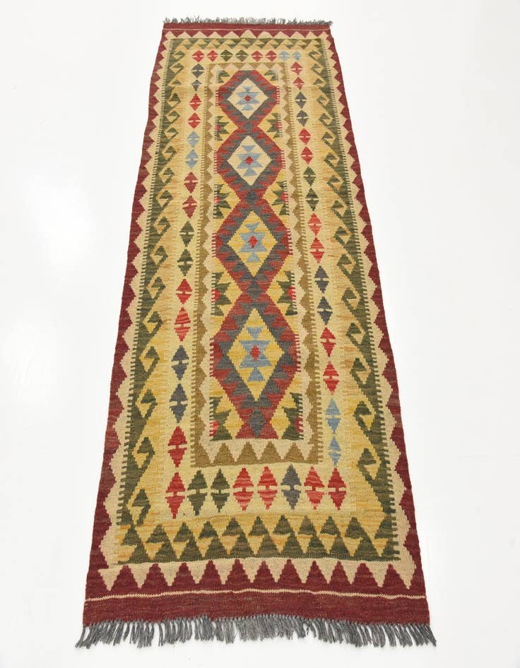 Detail image of  3' 4 x 6' 4  Hand Woven Kilim Maymana Wool Rug