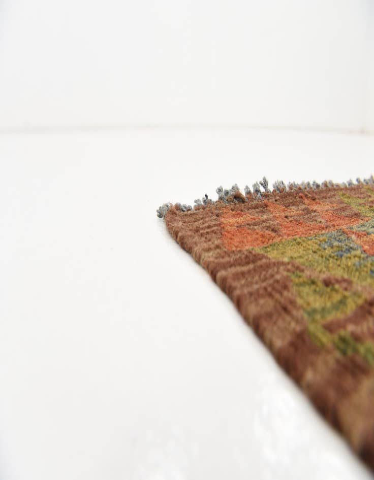 Detail image of  3' 3 x 4' 11  Hand Woven Kilim Maymana Wool Rug