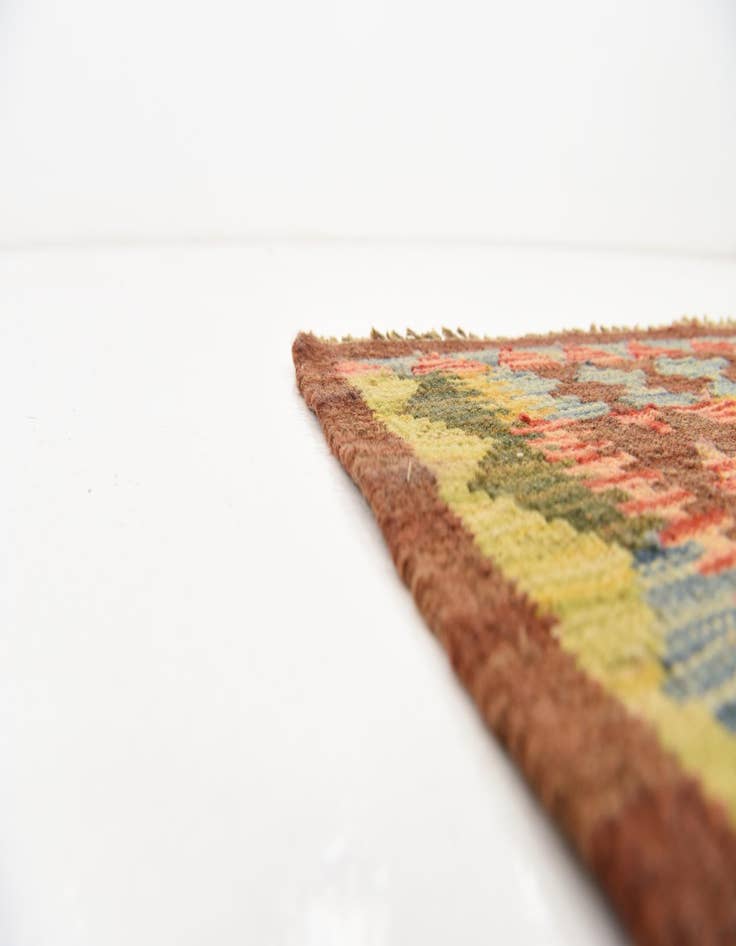 Detail image of  3' 6 x 5' 2  Hand Woven Kilim Maymana Wool Rug