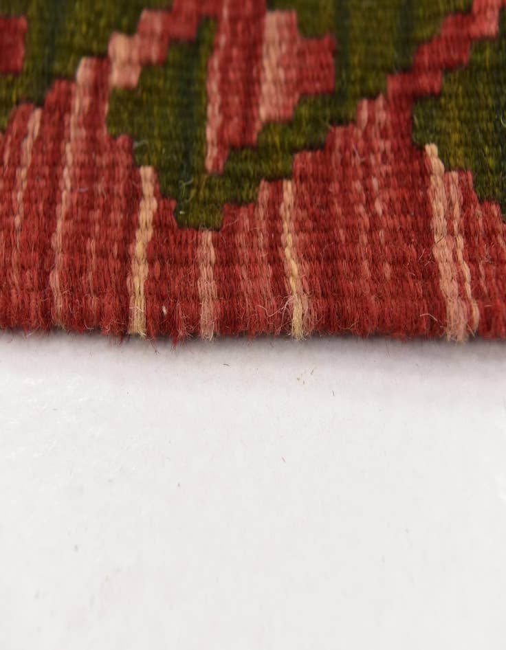 Detail image of  3' 6 x 6'  Hand Woven Kilim Maymana Wool Rug