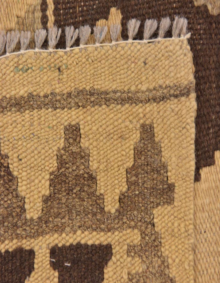 Detail image of  3' 3 x 5'  Hand Woven Kilim Maymana Wool Rug