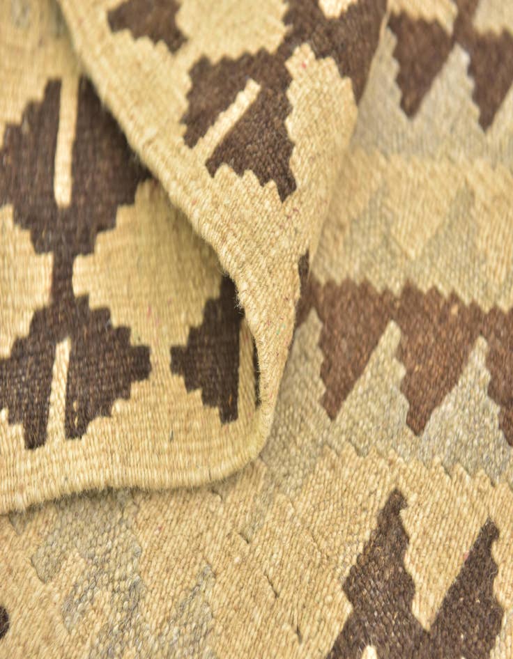 Detail image of  2' 9 x 4'  Hand Woven Kilim Maymana Wool Rug