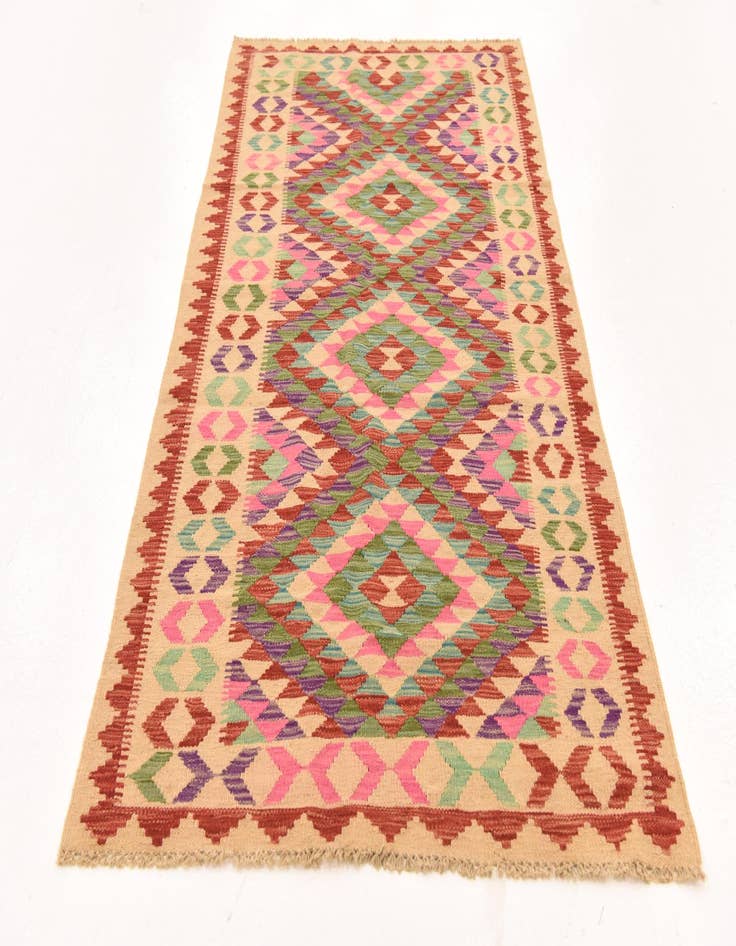 Detail image of  3' 5 x 6' 3  Hand Woven Kilim Maymana Wool Rug