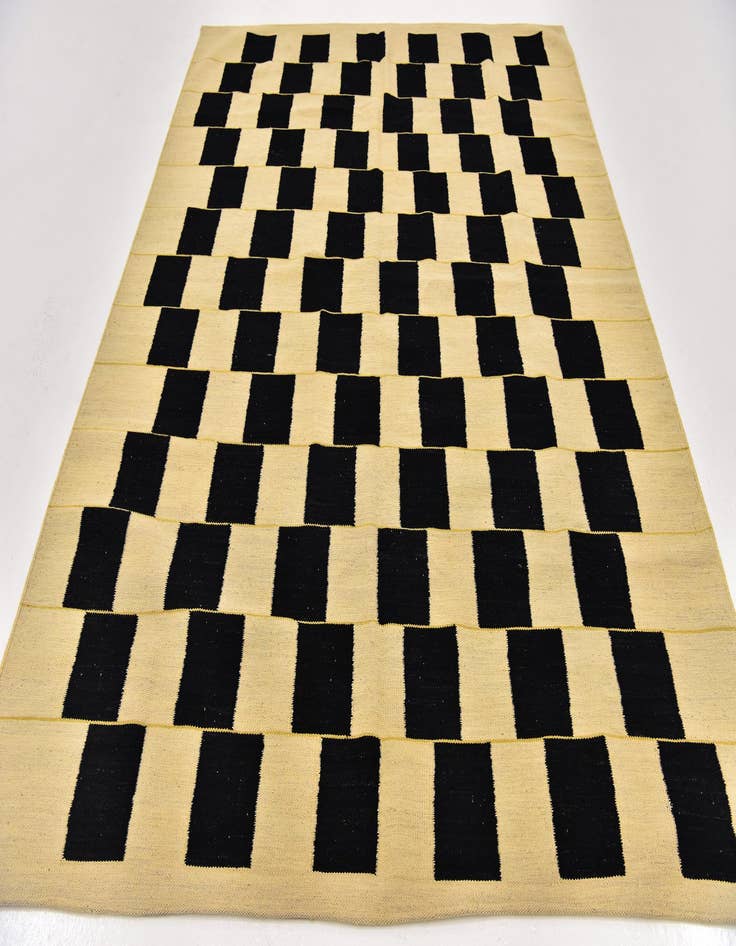 Detail image of  6' x 7' 10  Hand Woven Kilim Modern Wool Rug