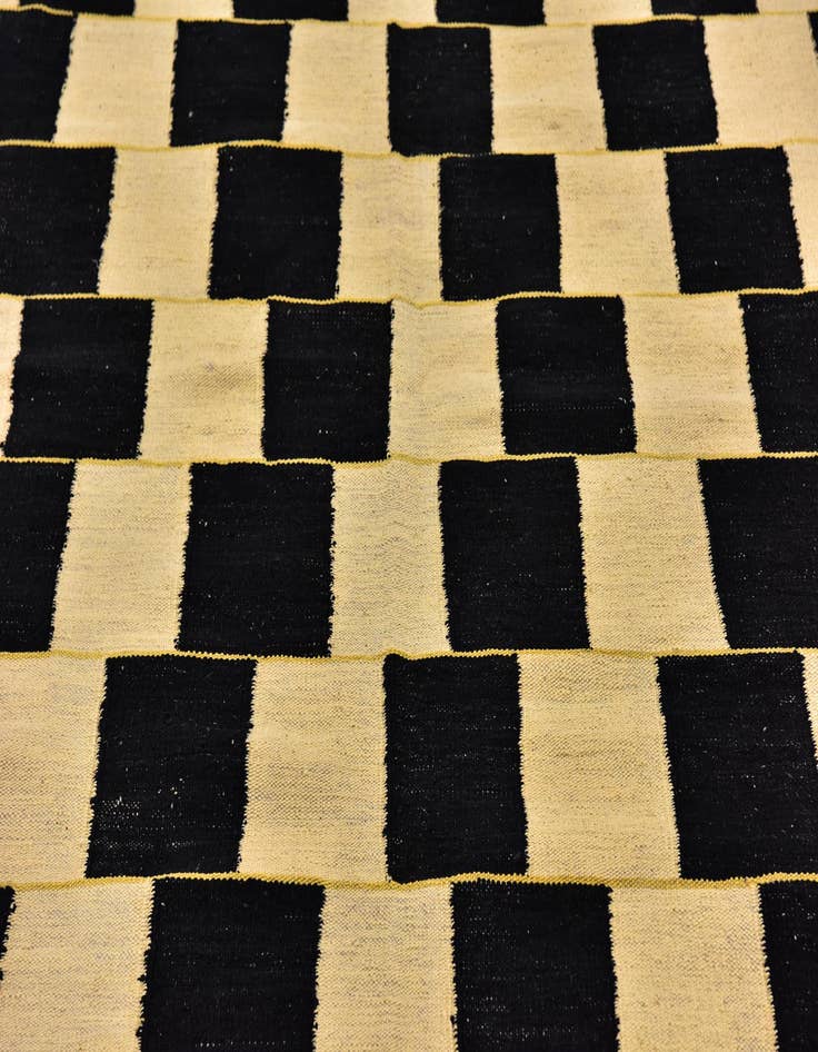 Detail image of  6' 3 x 7' 8  Hand Woven Kilim Modern Wool Rug