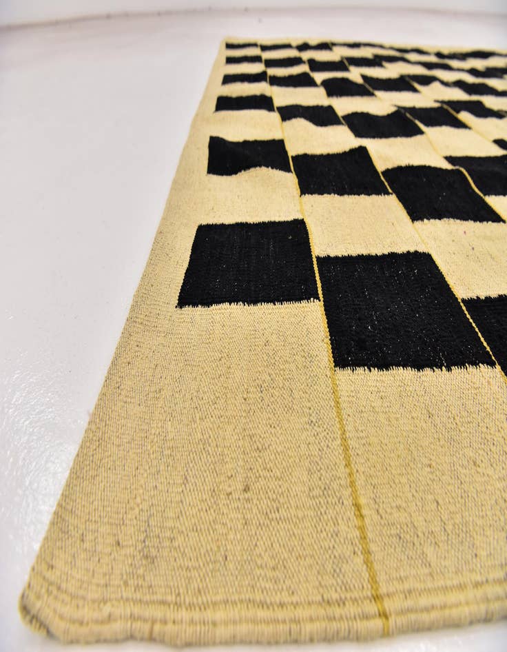 Detail image of  6' 3 x 7' 8  Hand Woven Kilim Modern Wool Rug