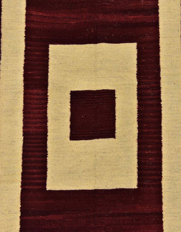 Detail image of  6' x 7' 10  Hand Woven Kilim Modern Wool Rug
