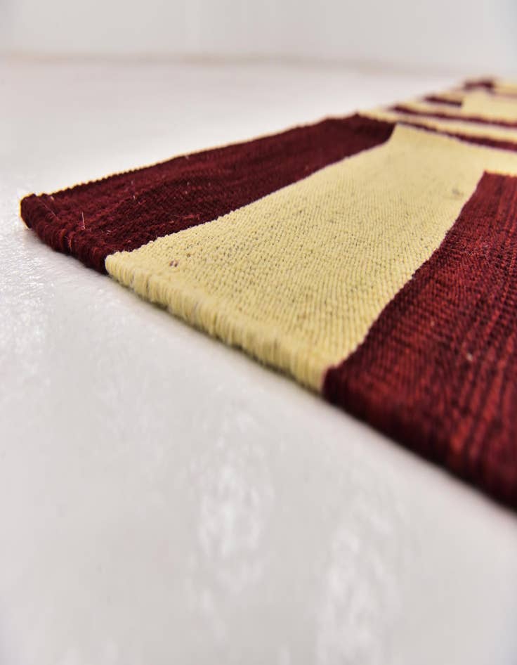 Detail image of  6' x 7' 10  Hand Woven Kilim Modern Wool Rug