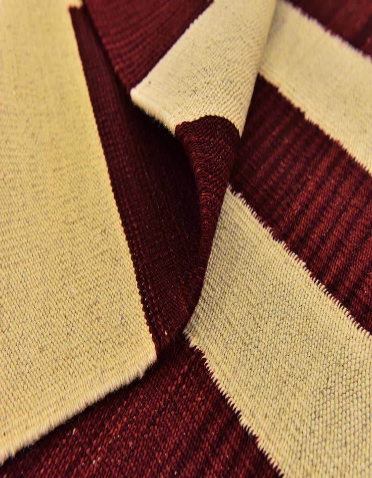 Detail image of  6' x 7' 10  Hand Woven Kilim Modern Wool Rug