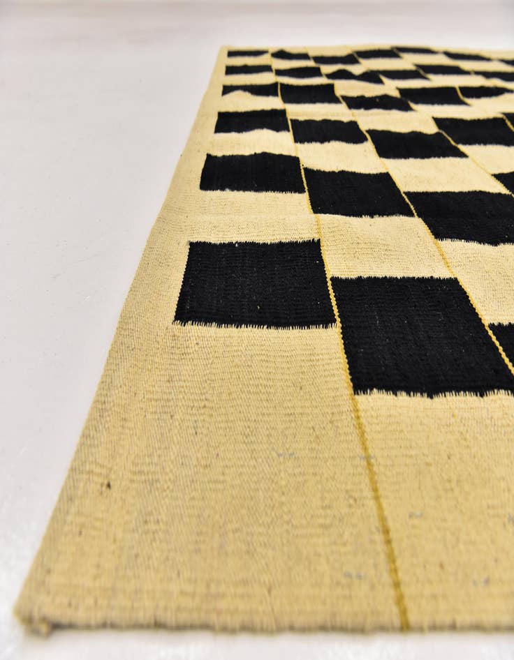 Detail image of  6' x 7' 8  Hand Woven Kilim Modern Wool Rug