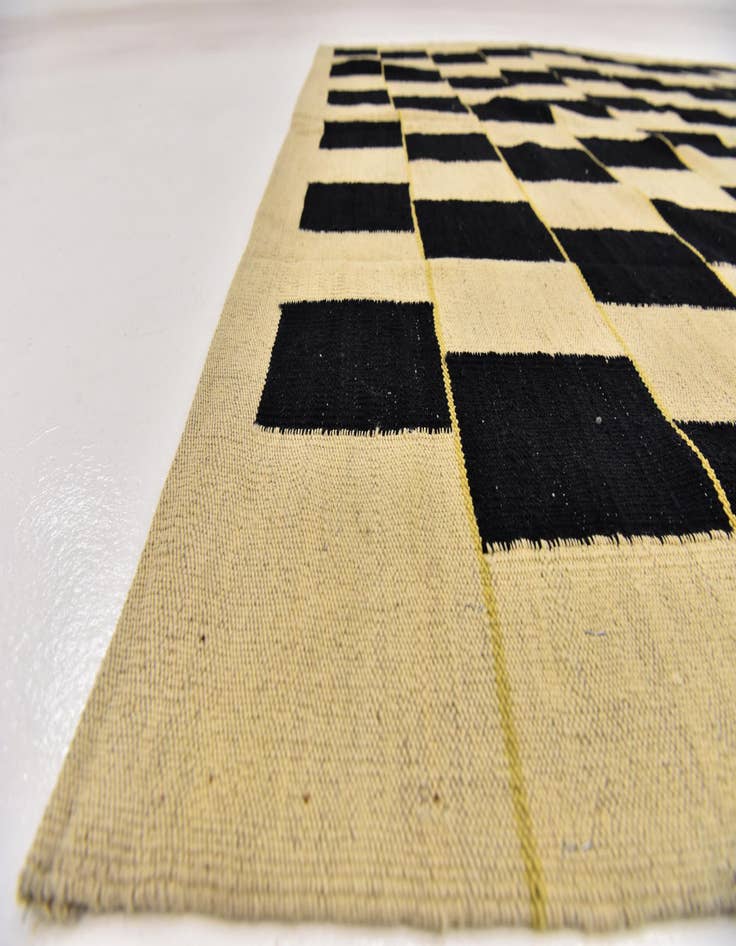 Detail image of  6' 2 x 7' 8  Hand Woven Kilim Modern Wool Rug