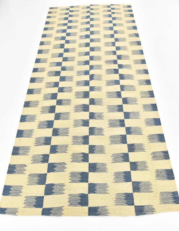 Detail image of  6' x 7' 9  Hand Woven Kilim Modern Wool Rug