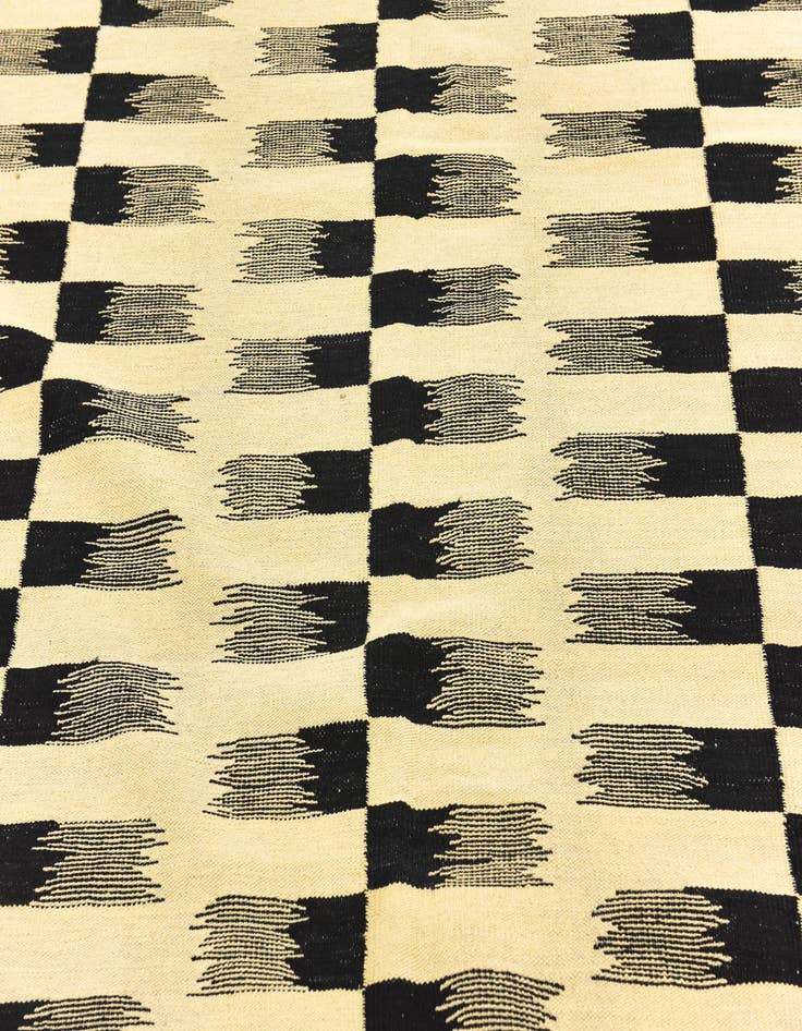 Detail image of  6' x 7' 7  Hand Woven Kilim Modern Wool Rug