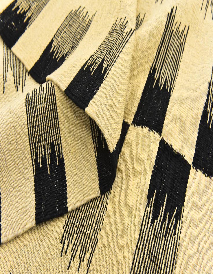 Detail image of  6' x 7' 7  Hand Woven Kilim Modern Wool Rug