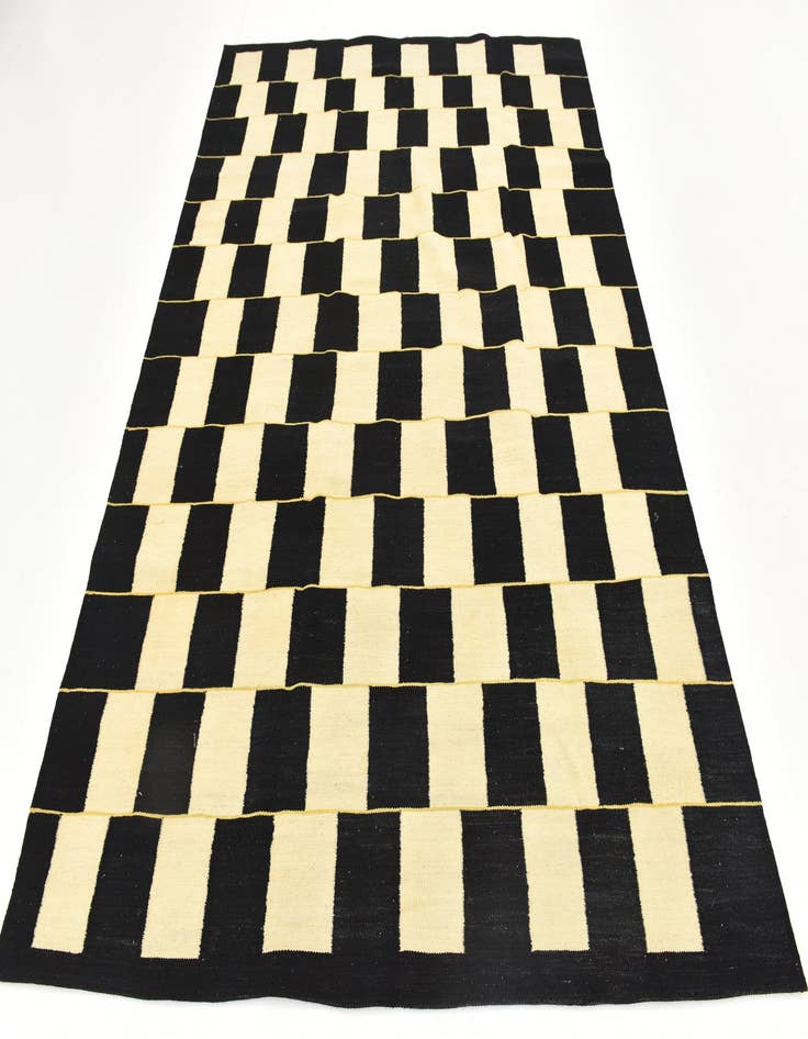 Detail image of  6' x 8'  Hand Woven Kilim Modern Wool Rug