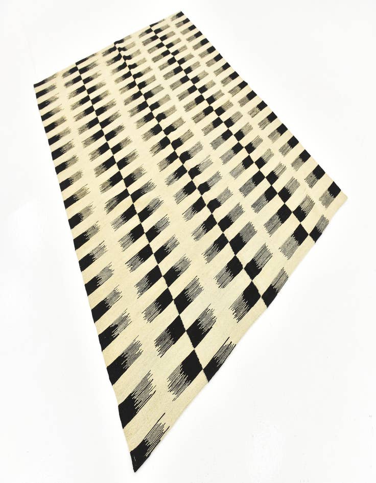 Detail image of  6' x 7' 9  Hand Woven Kilim Modern Wool Rug