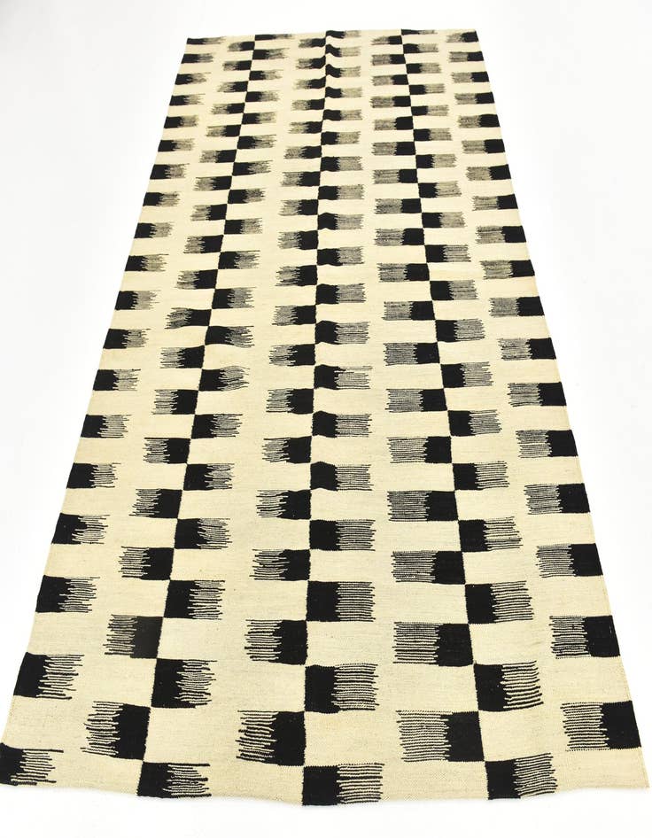 Detail image of  6' x 7' 9  Hand Woven Kilim Modern Wool Rug