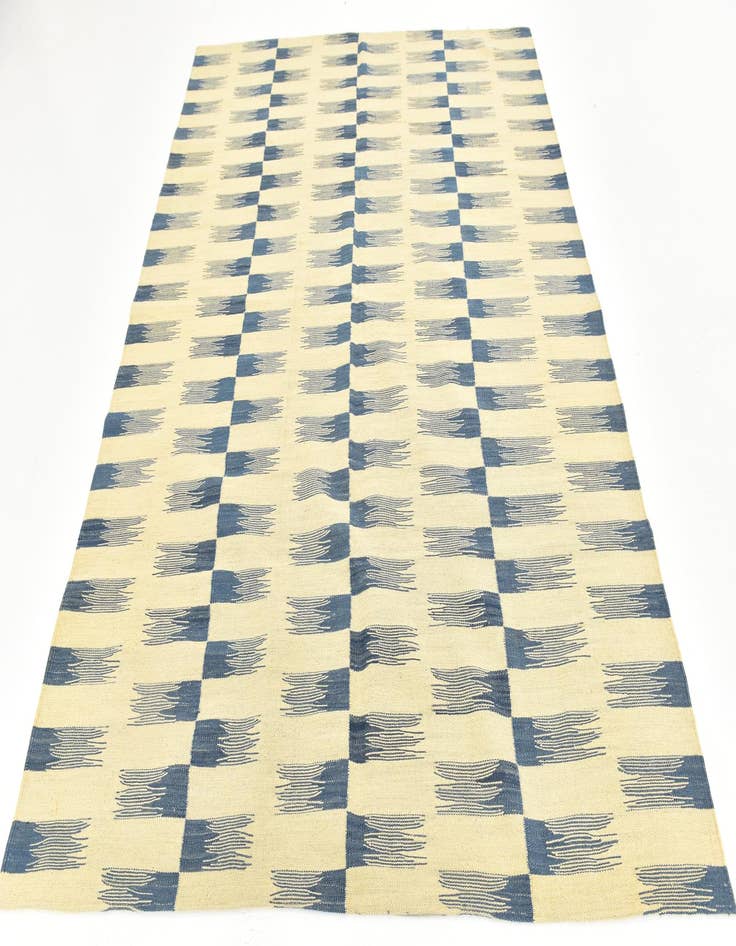 Detail image of  5' 10 x 7' 8  Hand Woven Kilim Modern Wool Rug