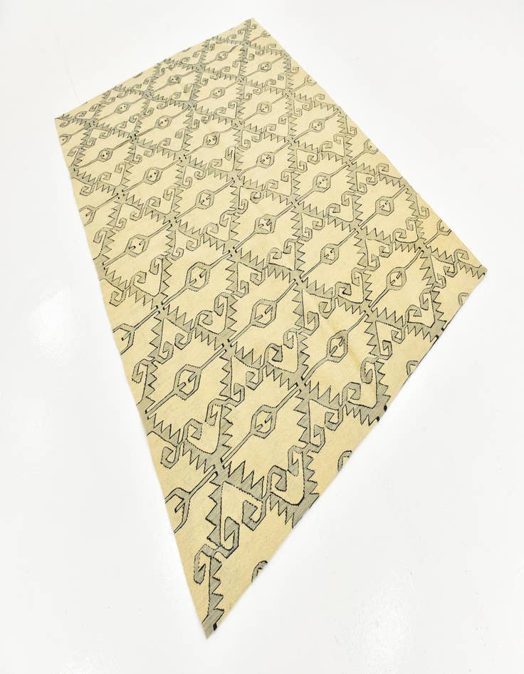 Detail image of  6' x 7' 9  Hand Woven Kilim Modern Wool Rug