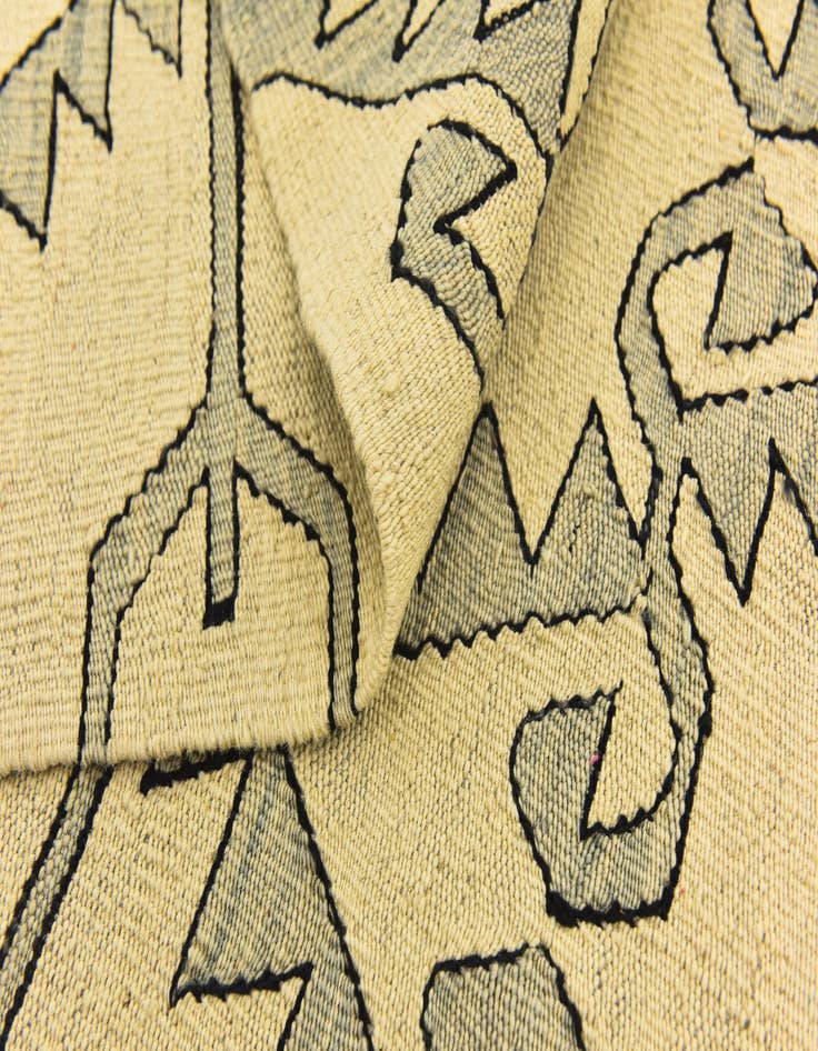 Detail image of  6' x 7' 9  Hand Woven Kilim Modern Wool Rug