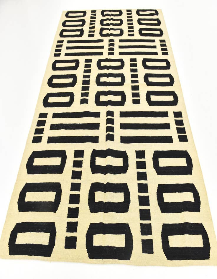 Detail image of  6' 3 x 7' 10  Hand Woven Kilim Modern Wool Rug