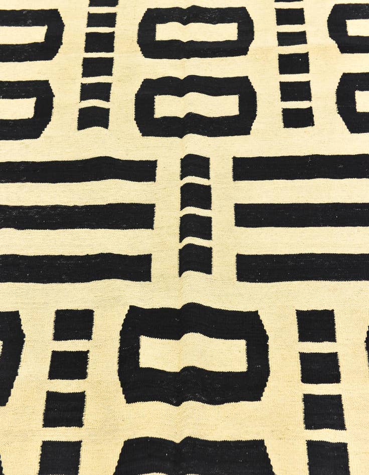 Detail image of  6' 3 x 7' 10  Hand Woven Kilim Modern Wool Rug