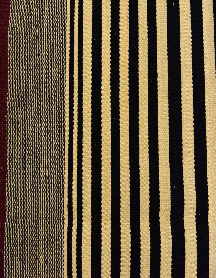 Detail image of  4' 3 x 5' 9  Hand Woven Kilim Modern Wool Rug