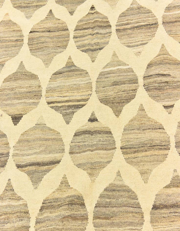 Detail image of  5' x 6' 7  Hand Woven Kilim Modern Wool Rug