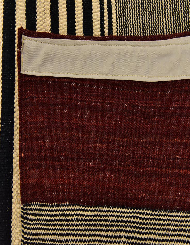 Detail image of  6' 2 x 7' 7  Hand Woven Kilim Modern Wool Rug