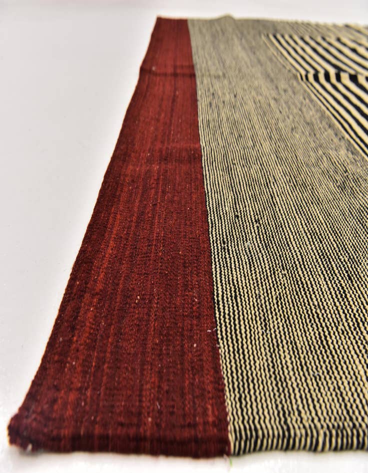 Detail image of  6' 2 x 7' 7  Hand Woven Kilim Modern Wool Rug