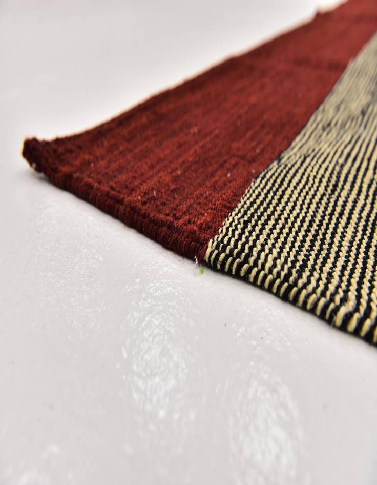 Detail image of  6' 2 x 7' 7  Hand Woven Kilim Modern Wool Rug