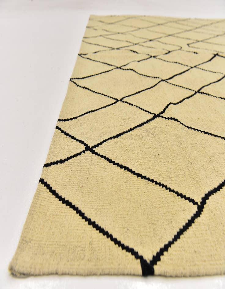Detail image of  6' 3 x 7' 9  Hand Woven Kilim Modern Wool Rug