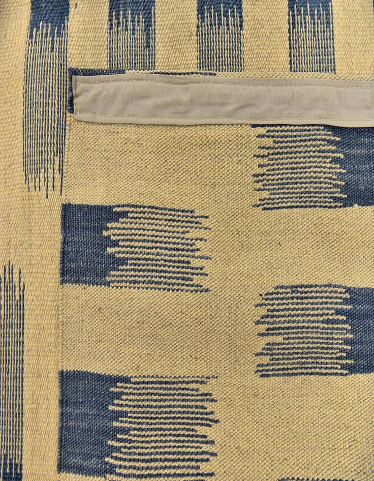 Detail image of  6' x 7' 8  Hand Woven Kilim Modern Wool Rug