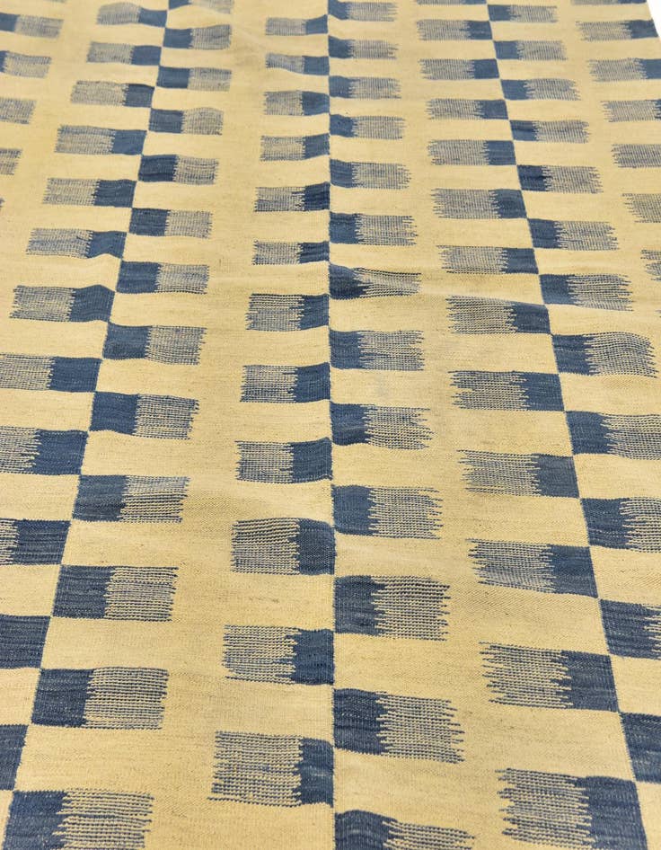 Detail image of  6' x 7' 8  Hand Woven Kilim Modern Wool Rug