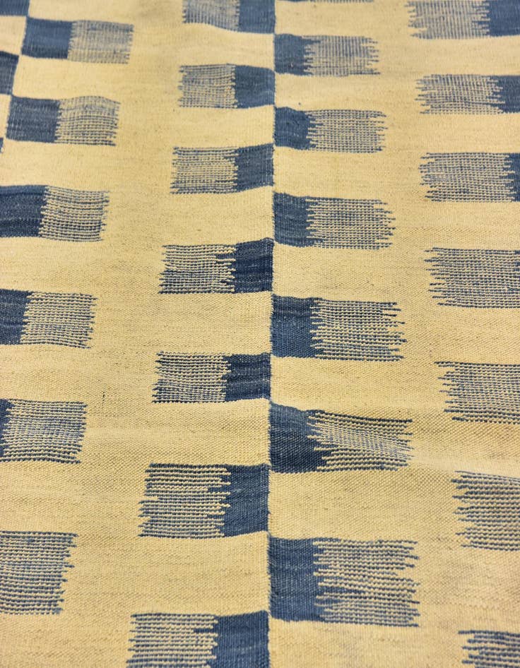 Detail image of  6' x 7' 8  Hand Woven Kilim Modern Wool Rug