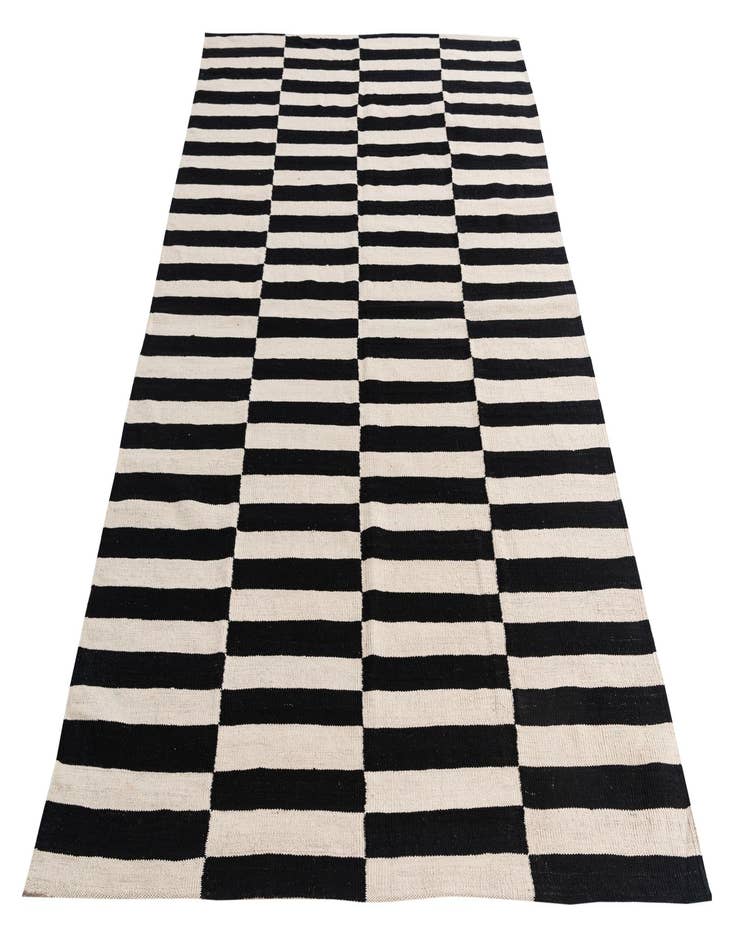 Detail image of  5' 5 x 7' 9  Hand Woven Kilim Modern Wool Rug