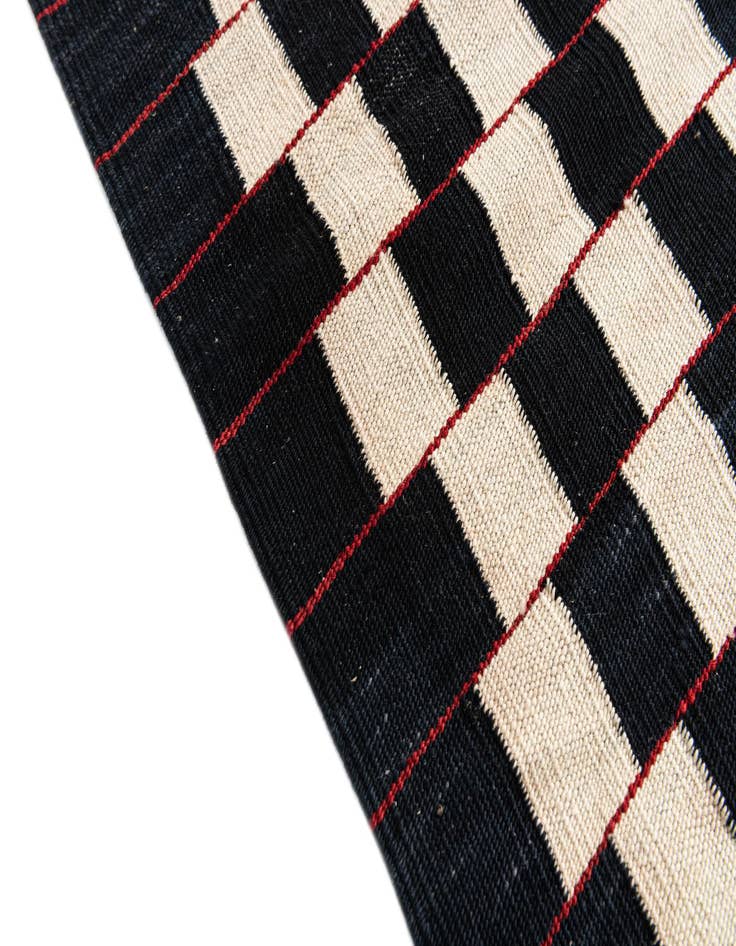 Detail image of  5' x 6' 3  Hand Woven Kilim Modern Wool Rug