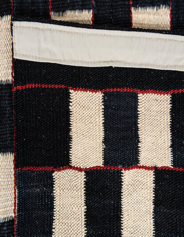 Detail image of  5' x 6' 3  Hand Woven Kilim Modern Wool Rug