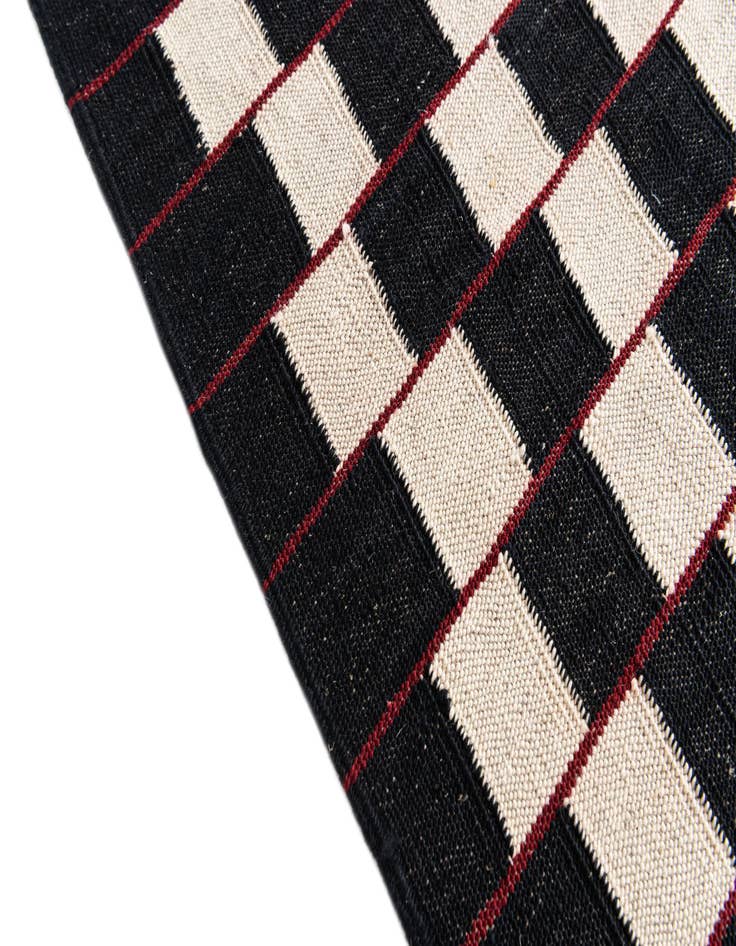 Detail image of  5' x 6' 4  Hand Woven Kilim Modern Wool Rug